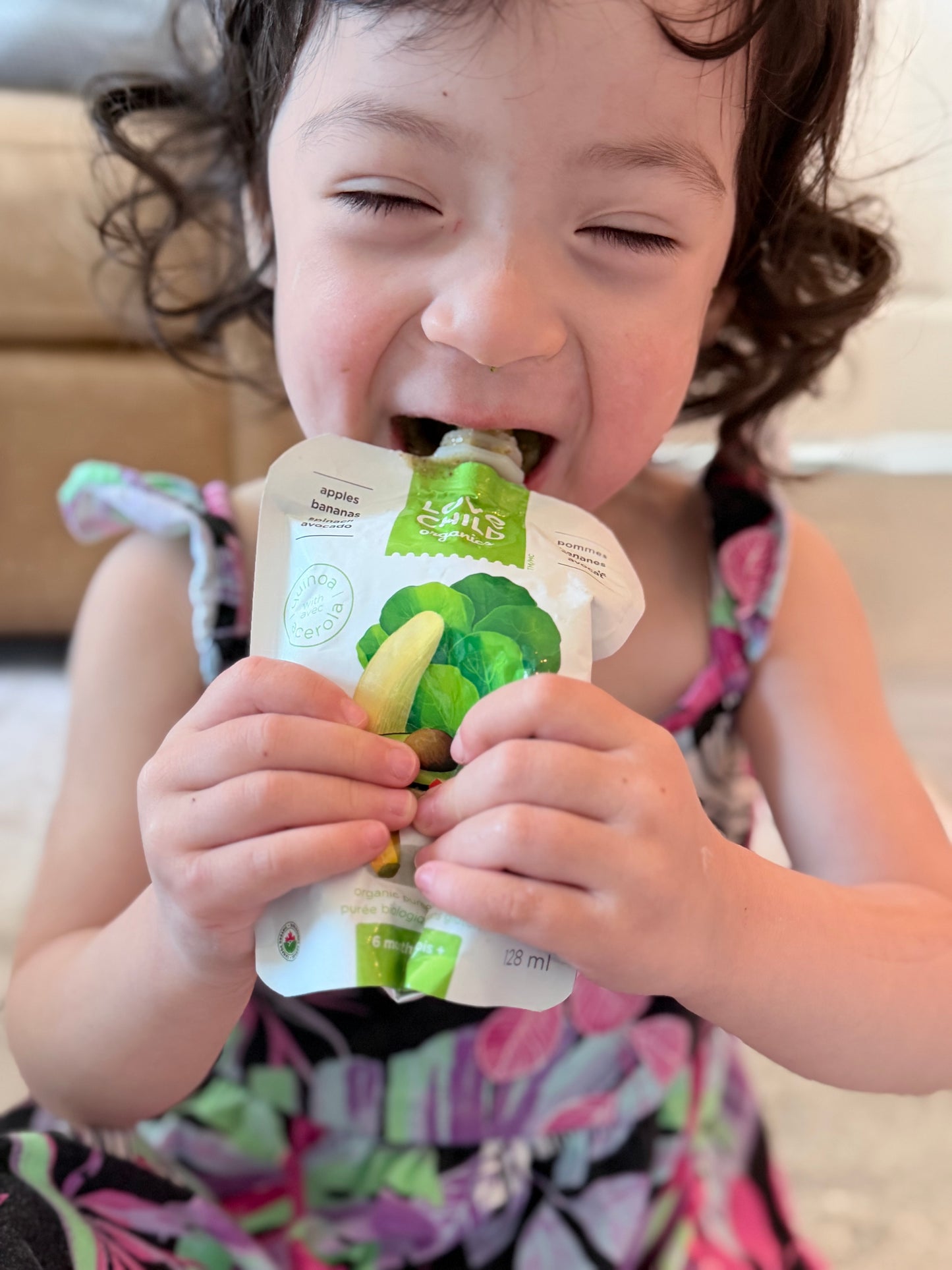 Love Child Organics Super Blends Táo, Chuối, Rau Bina & Bơ - 128ml
