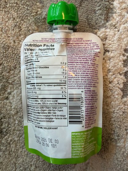 Parent's Choice – Táo, Xoài, Khoai Lang & Hạt Kê - 128 ml