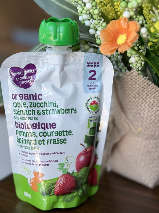 Parent's Choice – Táo, Bí Xanh, Rau Bina & Dâu Tây - 128ml